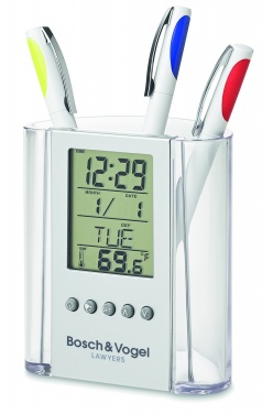 Logo trade promotional gifts picture of: Pen holder with calendar