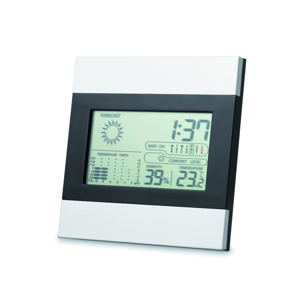 Logotrade promotional gift image of: Weather station and clock