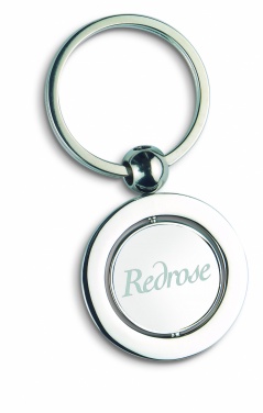 Logotrade promotional giveaway picture of: Globe metal key ring  WORLD