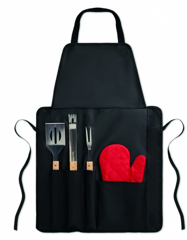 Logotrade promotional merchandise image of: BBQ apron with BBQ tools