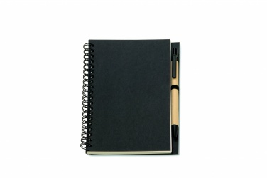 Logotrade promotional gift picture of: B6 Recycled notebook with pen