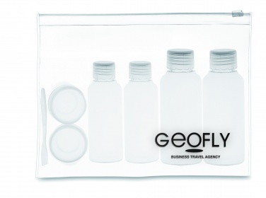 Logo trade promotional gifts picture of: Travelling pouch with bottles