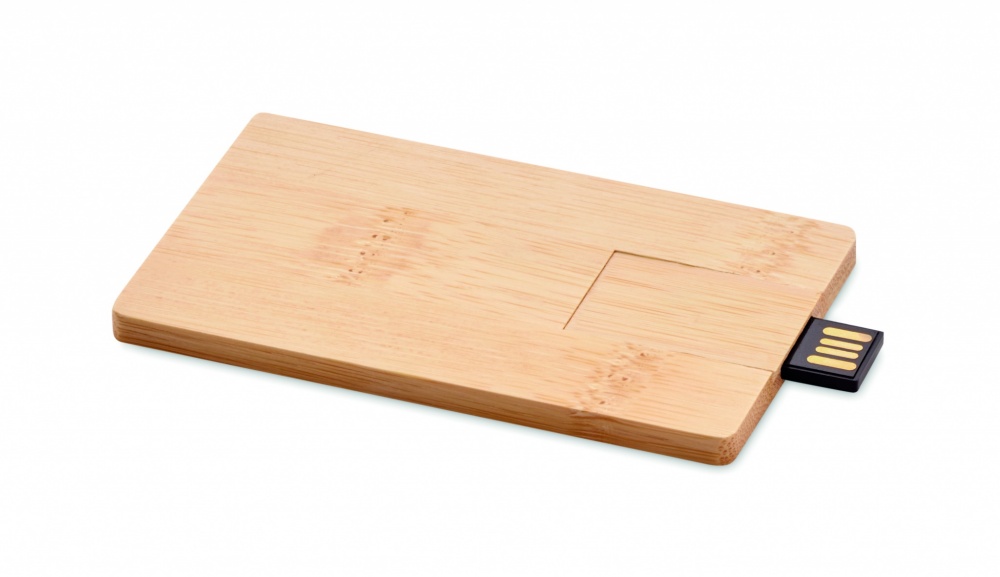 Logo trade advertising products picture of: 16GB bamboo casing USB