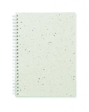 Logo trade promotional merchandise picture of: A5 seed paper cover notebook