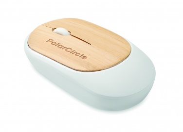 Logo trade corporate gifts picture of: Wireless mouse in bamboo