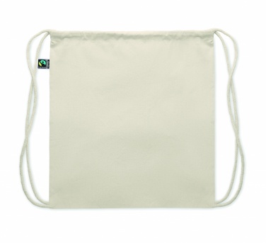 Logo trade advertising products image of: Drawstring bag Fairtrade