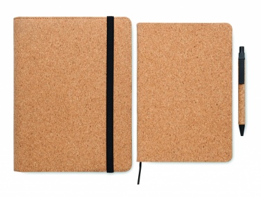 Logo trade promotional gifts image of: A5 portfolio in cork
