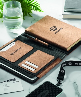 Logotrade promotional giveaway image of: A5 portfolio in cork