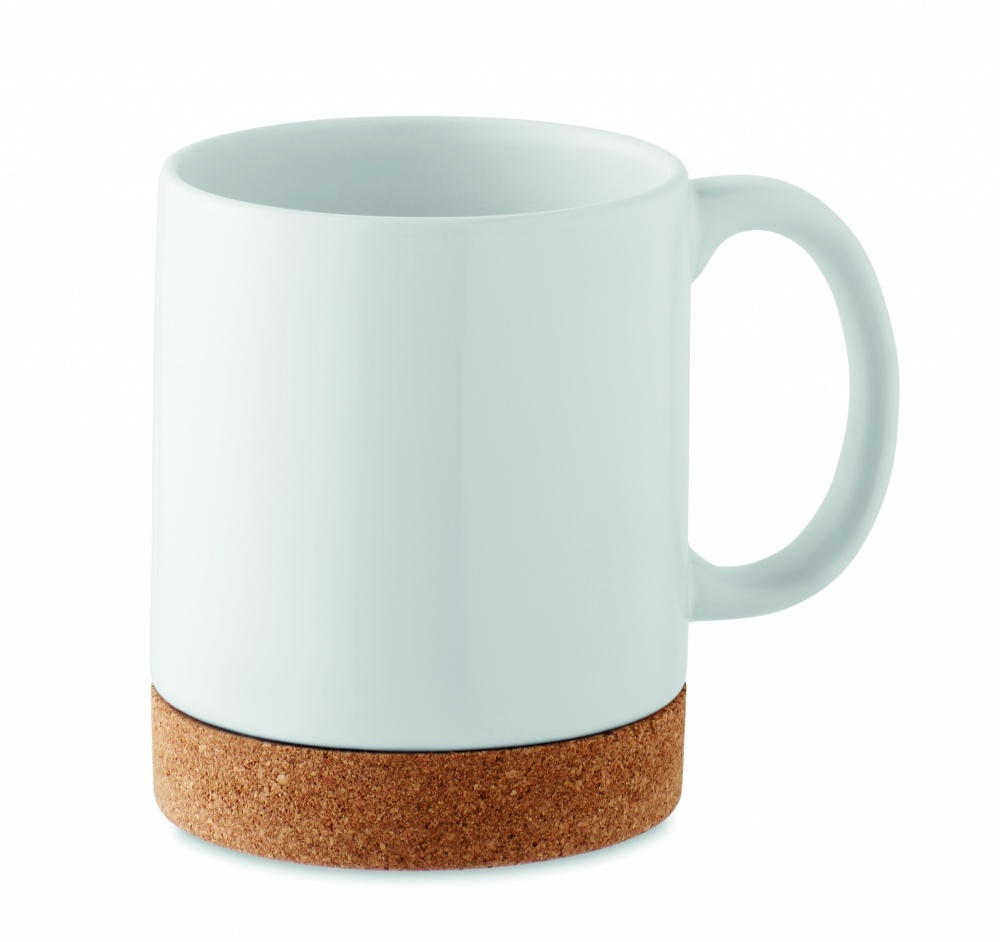 Logo trade advertising products picture of: Sublimation ceramic cork mug