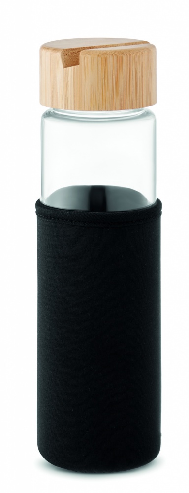 Logo trade promotional items picture of: Glass bottle bamboo lid 600ml