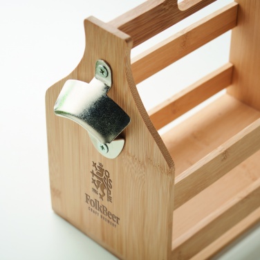 Logo trade promotional giveaway photo of: 6 beer crate in bamboo