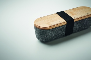 Logotrade advertising product picture of: RPET felt pencil case with lid