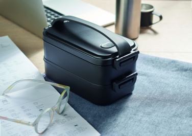 Logo trade promotional products image of: Lunch box in recycled PP