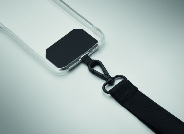 Logo trade promotional merchandise image of: Polyester phone wrist strap