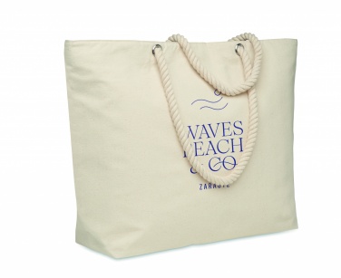 Logo trade promotional products image of: Beach cooler bag in cotton