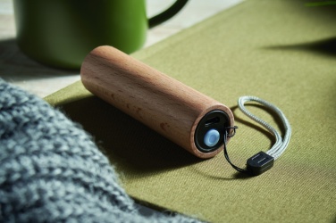Logotrade corporate gift picture of: Beech wood rechargeable torch