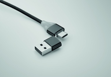 Logo trade promotional product photo of: 4 in 1 charging cable type C
