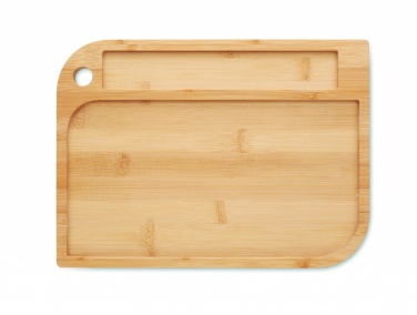Logo trade promotional giveaway photo of: Meal plate in bamboo