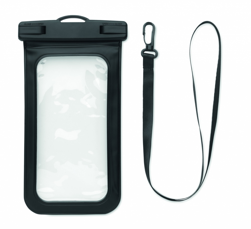 Logo trade promotional giveaways image of: Waterproof smartphone pouch