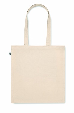 Logo trade promotional merchandise image of: Organic cotton shopping bag