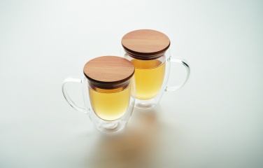 Logo trade corporate gifts image of: Double wall borosilicate mug