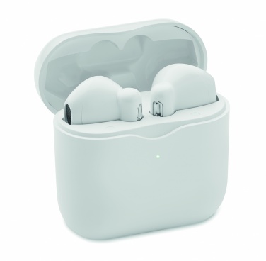 Logo trade promotional gifts image of: TWS earbuds with charging base