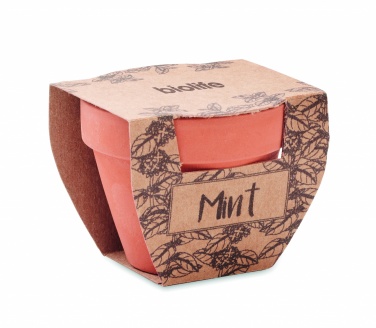 Logo trade promotional items image of: Terracotta pot mint seeds