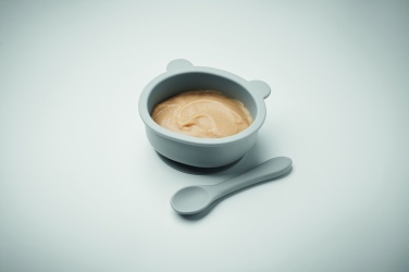 Logo trade promotional giveaway photo of: Silicone spoon, bowl baby set