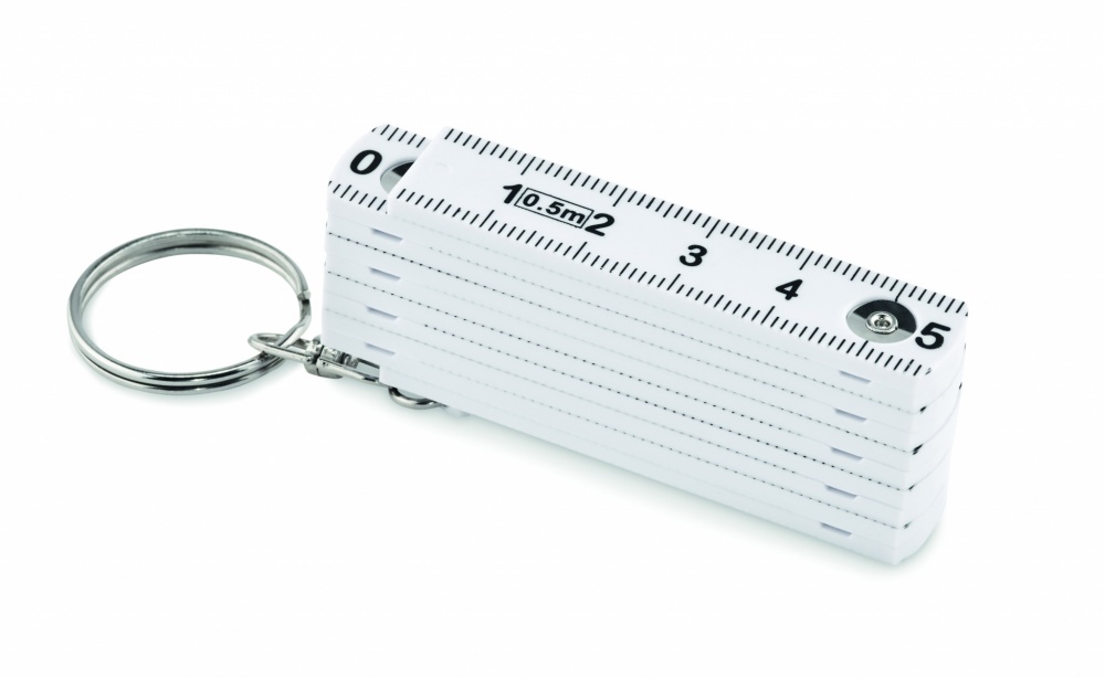 Logotrade promotional merchandise photo of: Carpenters ruler key ring 50cm Kotka