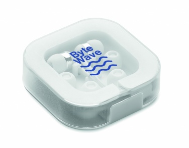 Logo trade business gifts image of: Ear phones with silicone covers