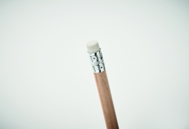 Logo trade promotional merchandise photo of: Natural pencil with eraser