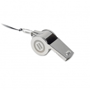 Logo trade promotional product photo of: Metal whistle