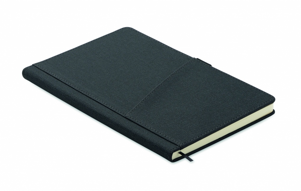 Logo trade promotional giveaway photo of: A5 notebook PU front pocket