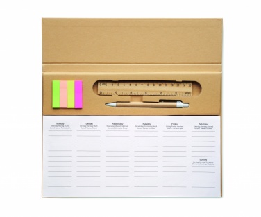 Logo trade corporate gift photo of: Weekly desktop planner