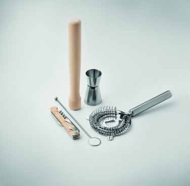 Logo trade corporate gift photo of: 5 piece cocktail kit in pouch.