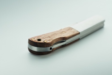 Logotrade business gift image of: Foldable knife in acacia wood
