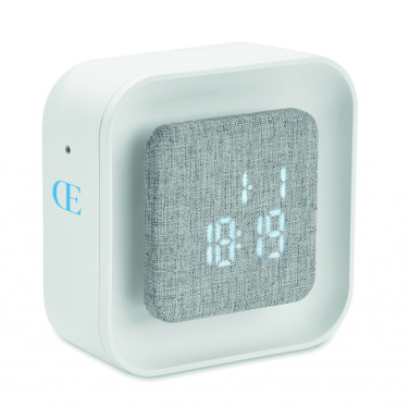 Logotrade advertising product image of: Recycled ABS/RPET alarm clock Stuttgart