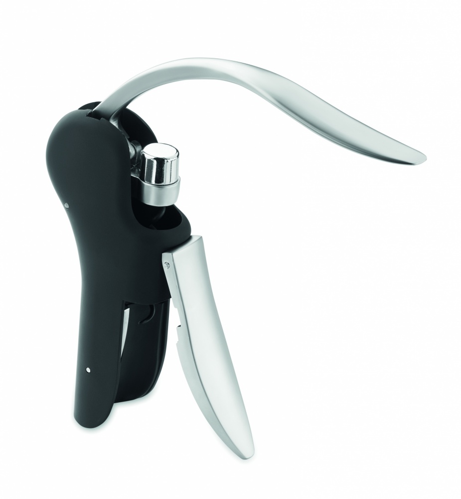 Logo trade advertising products image of: Automatic lever corkscrew