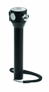 Logo trade corporate gifts picture of: 3-in-1 aluminum flashlight with an emergency hammer and seatbelt cutter, customizable with printing