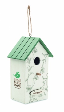 Logo trade advertising product photo of: Bird house in plywood