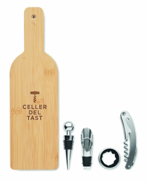 Logo trade business gift photo of: Bottle shaped wine set