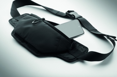 Logo trade promotional giveaways image of: Hiking waist bag in 420D nylon