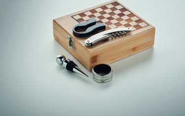 Logo trade business gifts image of: Chess board wine set
