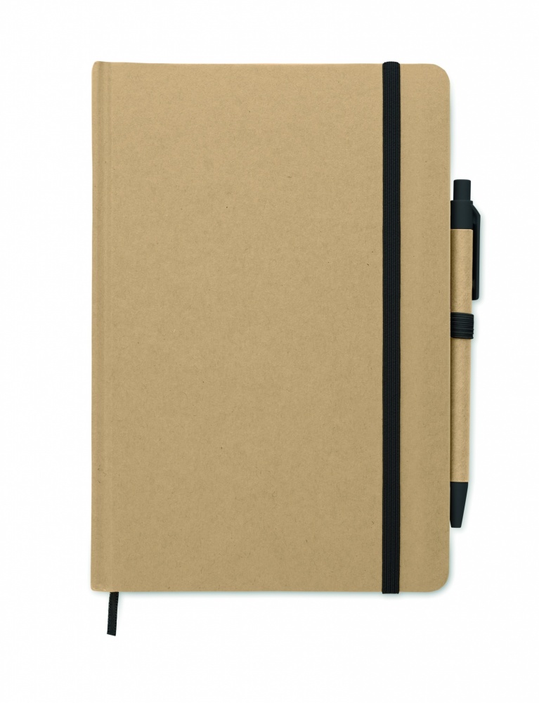 Logo trade promotional item photo of: Caratil A5 notebook in recycled carton