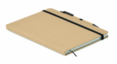 Logo trade promotional giveaway photo of: Caratil A5 notebook in recycled carton