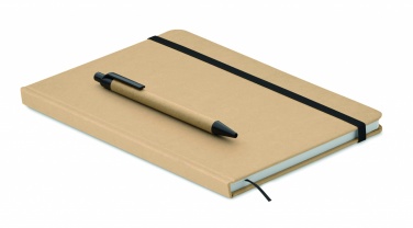 Logo trade promotional gifts image of: Caratil A5 notebook in recycled carton