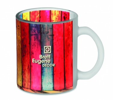 Logo trade promotional gift photo of: Glass sublimation mug 300ml