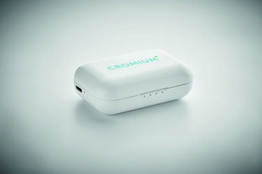 Logotrade promotional giveaway picture of: TWS earbuds with charging base