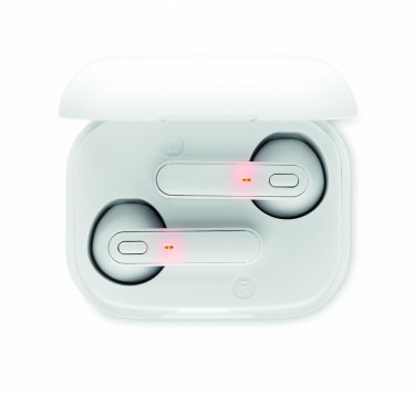Logo trade business gifts image of: TWS earbuds with charging base