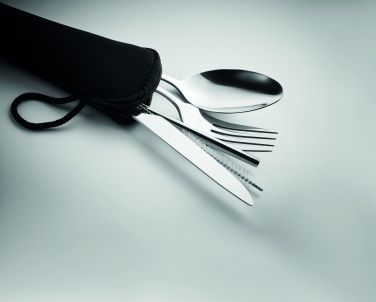 Logo trade promotional items picture of: Cutlery set stainless steel